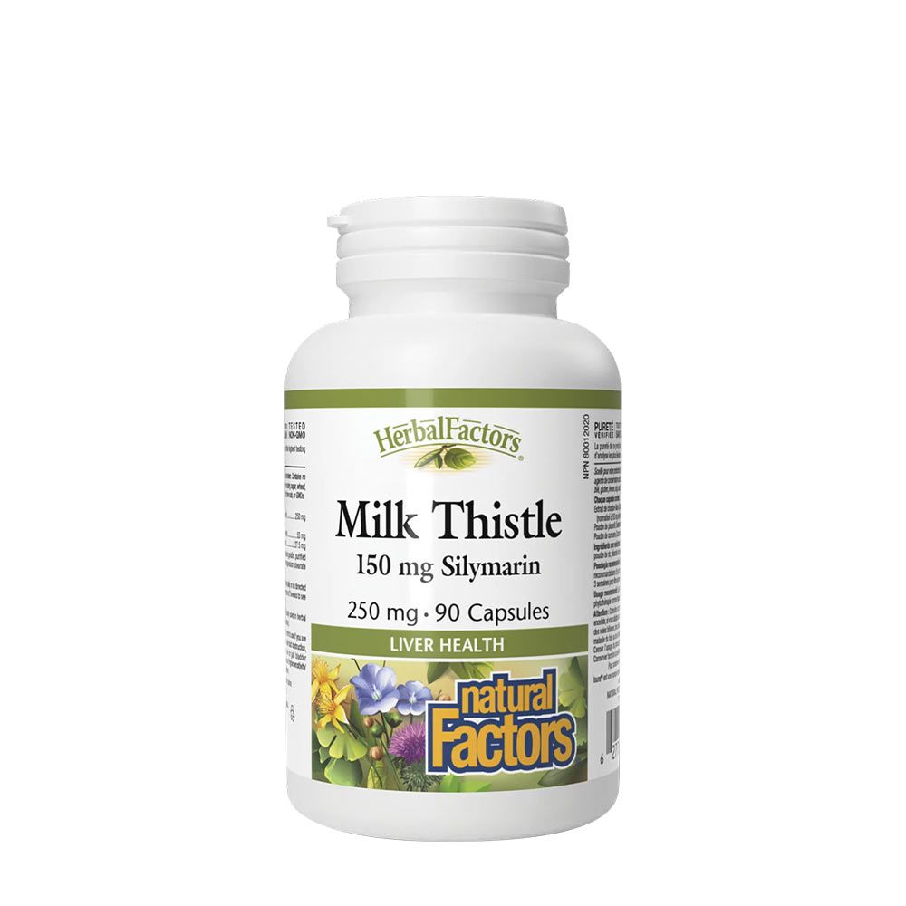 NATURAL FACTORS - MILK THISTLE 250 MG/150 MG SILYMARIN - 90 KAPSZULA