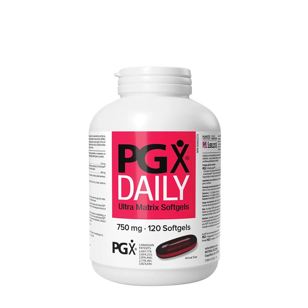 NATURAL FACTORS - PGX DAILY ULTRA MATRIX 750 MG - 120 KAPSZULA NATURAL FACTORS - PGX DAILY ULTRA MATRIX 750 MG - 120 KAPSZULA