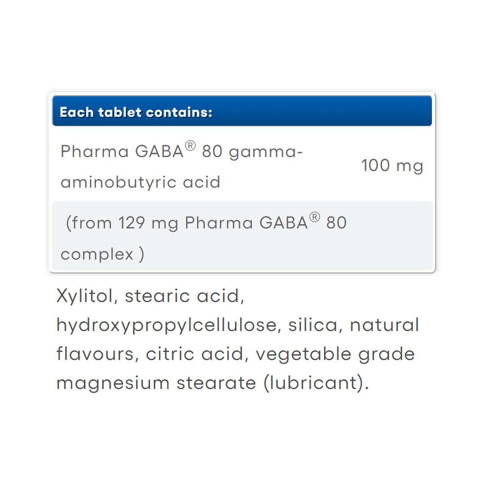 NATURAL FACTORS - 100% NATURAL GABA 100 MG - 60 RÁGÓTABLETTA NATURAL FACTORS - 100% NATURAL GABA 100 MG - 60 RÁGÓTABLETTA