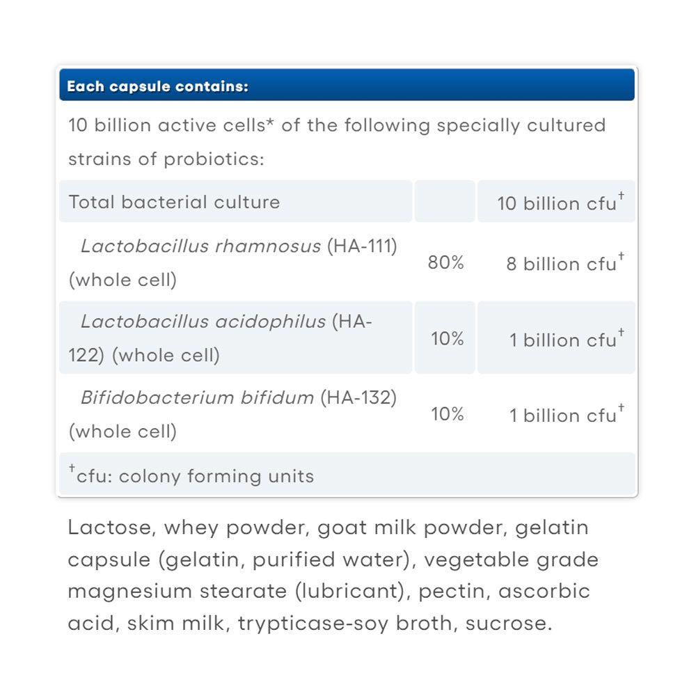 NATURAL FACTORS - ACIDOPHILUS & BIFIDUS DOUBLE STRENGTH - 180 KAPSZULA