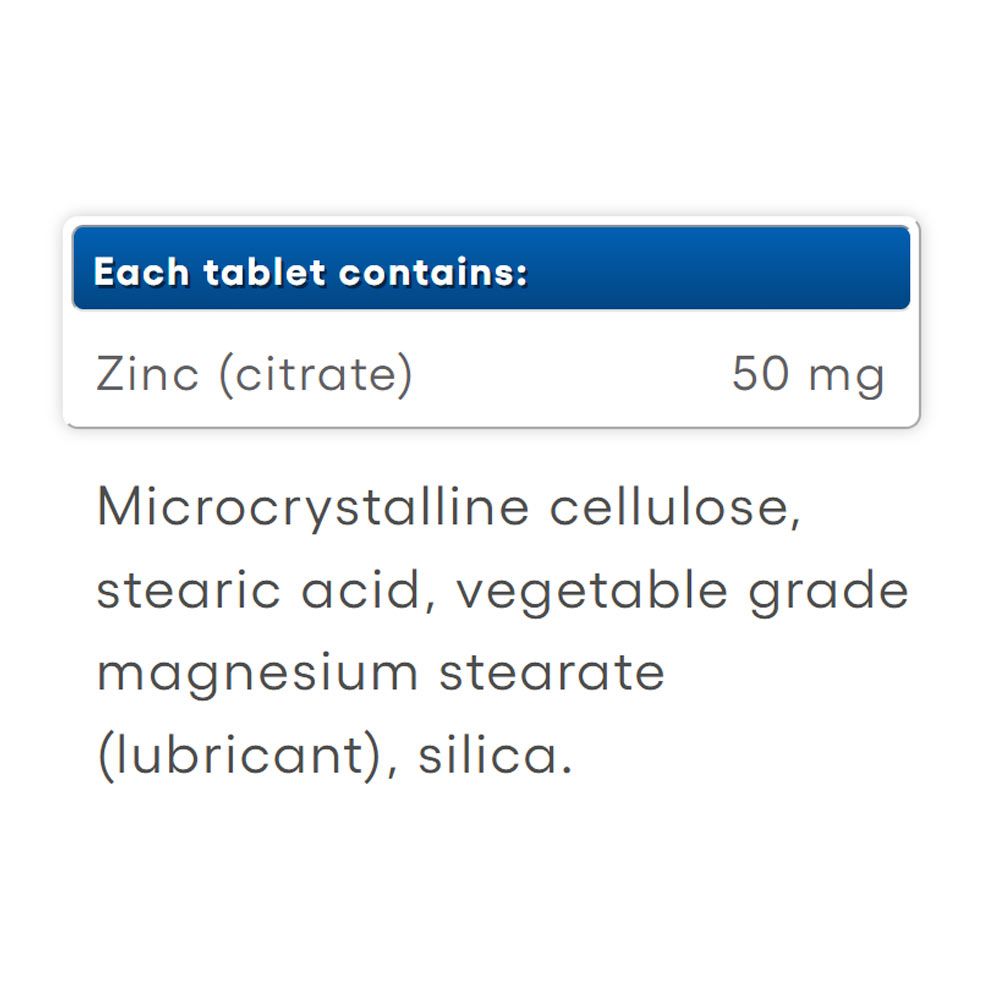 NATURAL FACTORS - ZINC CITRATE 50 MG - 90 TABLETTA