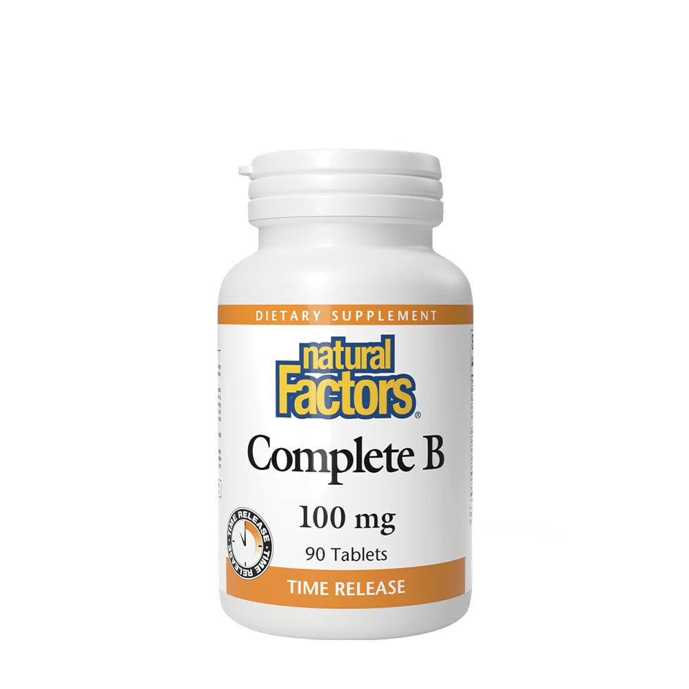 NATURAL FACTORS - COMPLETE B TIME RELEASE - 90 TABLETTA NATURAL FACTORS - COMPLETE B TIME RELEASE - 90 TABLETTA