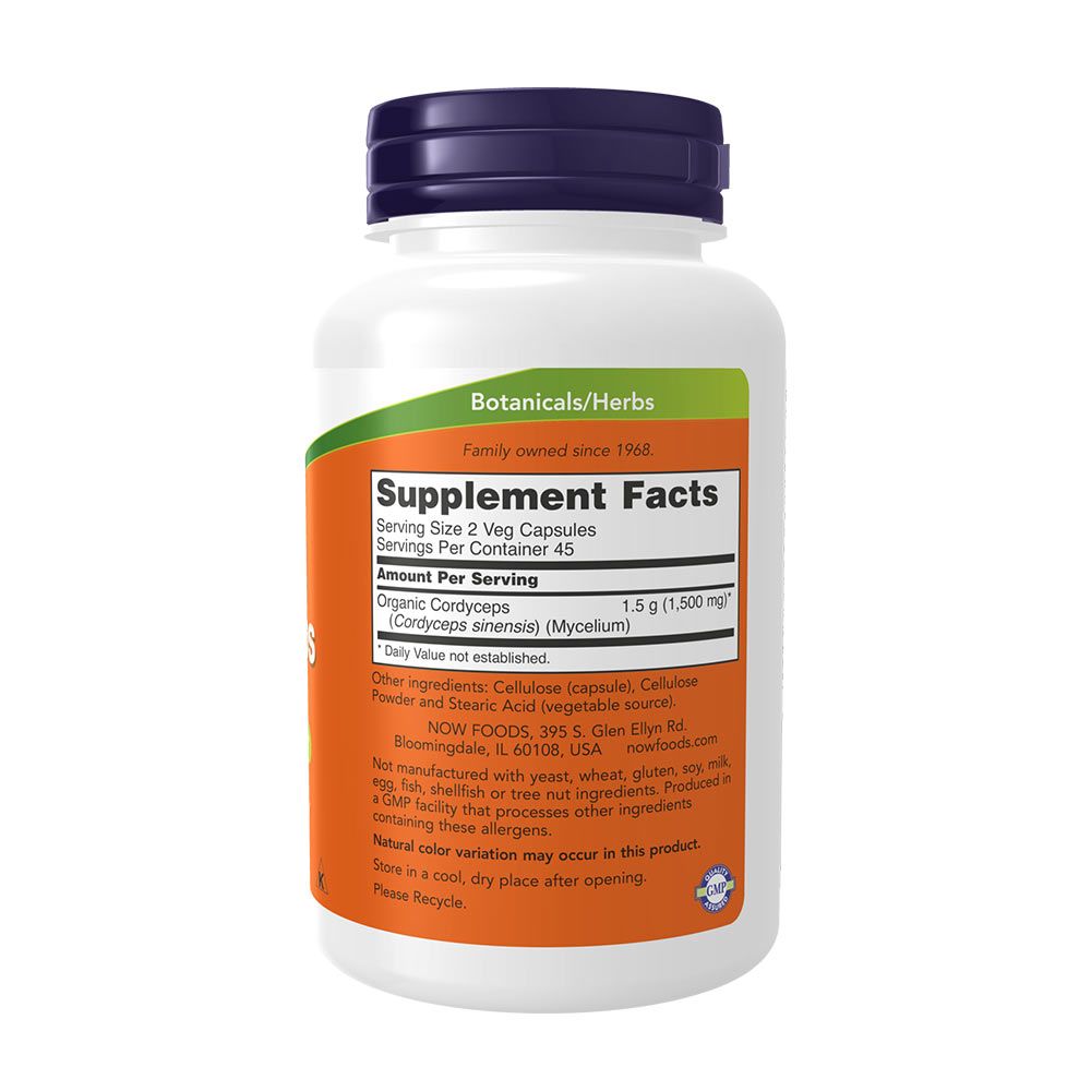 NOW - CORDYCEPS GOMBA KIVONAT 750 MG - 90 KAPSZULA NOW - CORDYCEPS GOMBA KIVONAT 750 MG - 90 KAPSZULA