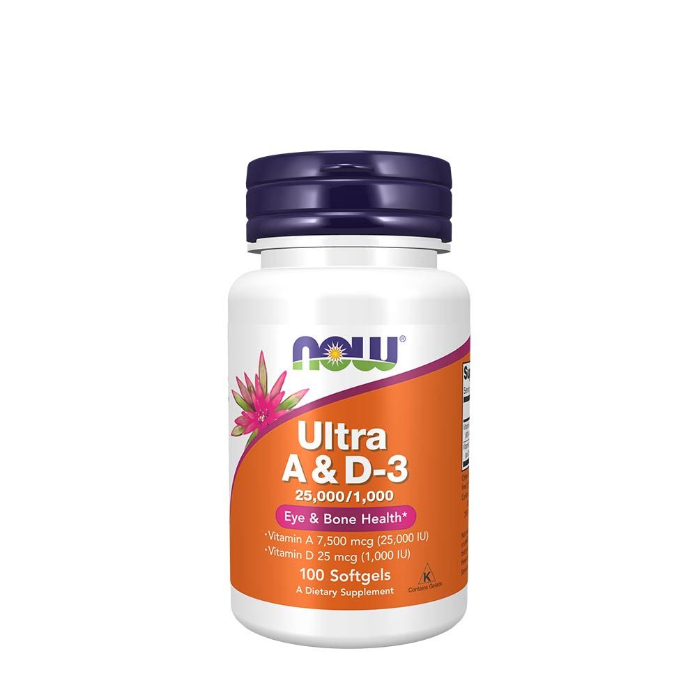 NOW - A- ÉS D3-VITAMIN 25,000/1,000 IU - 60 KAPSZULA NOW - A- ÉS D3-VITAMIN 25,000/1,000 IU - 60 KAPSZULA