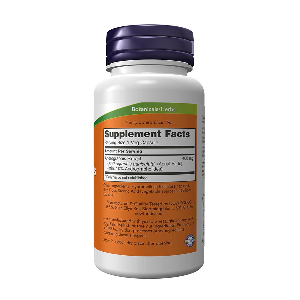 NOW - ANDROGRAPHIS KIVONAT 400 MG - 90 KAPSZULA NOW - ANDROGRAPHIS KIVONAT 400 MG - 90 KAPSZULA