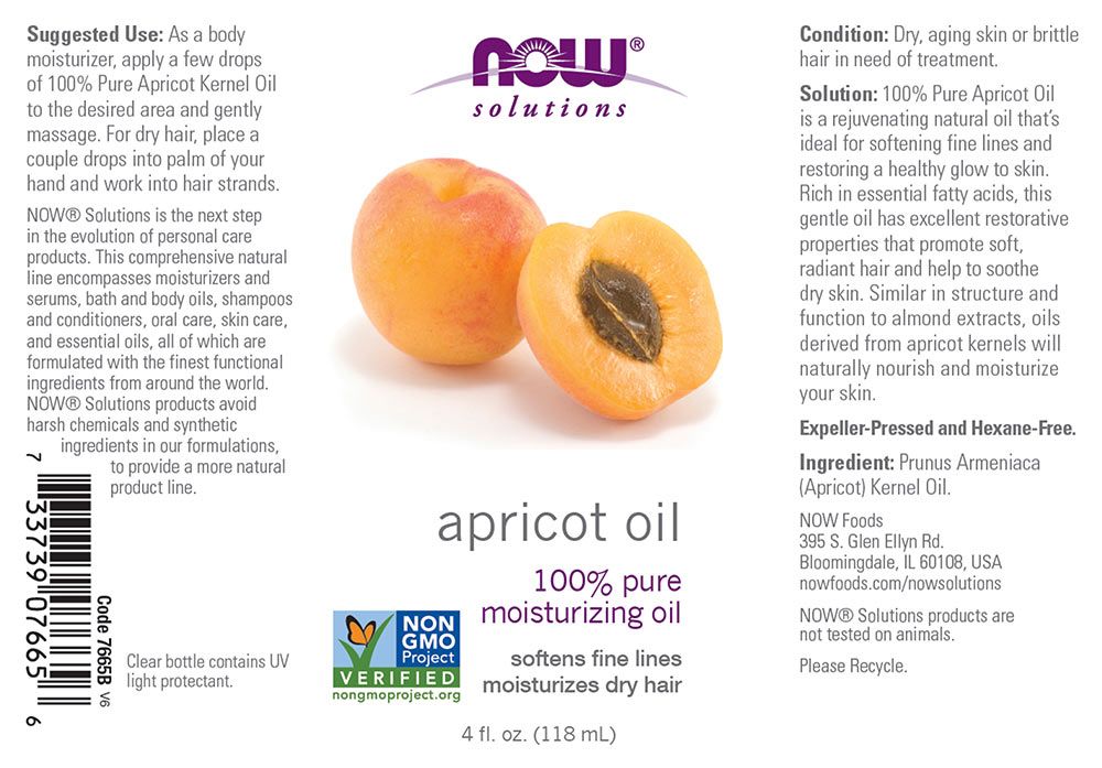 NOW - APRICOT KERNEL OIL - KAJSZIBARACK OLAJ - 473 ML NOW - APRICOT KERNEL OIL - KAJSZIBARACK OLAJ - 473 ML