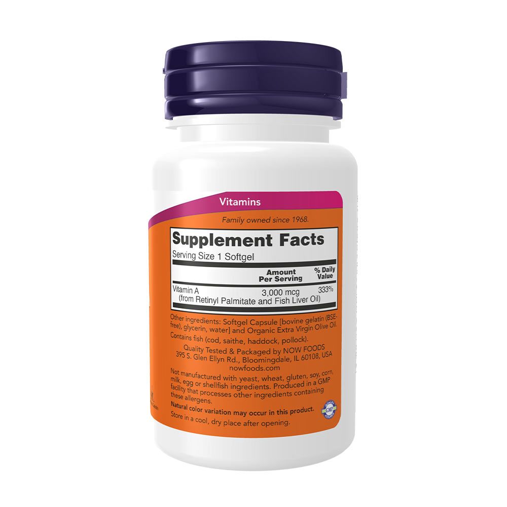 NOW - A-VITAMIN 10,000 NE - 100 KAPSZULA NOW - A-VITAMIN 10,000 NE - 100 KAPSZULA