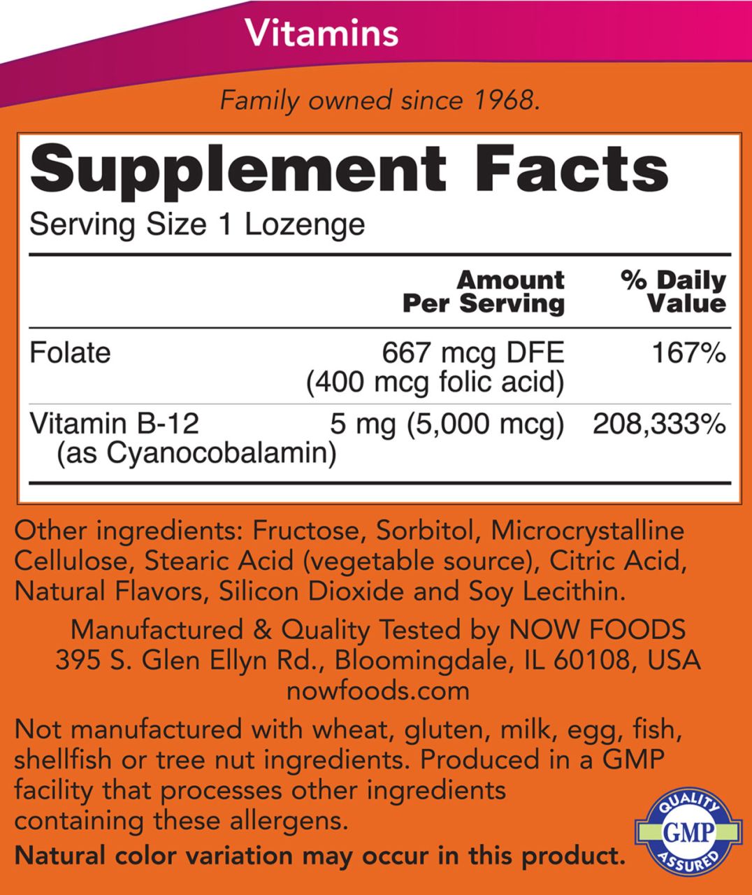 NOW - B12-VITAMIN 5000 MCG - 60 TABLETTA NOW - B12-VITAMIN 5000 MCG - 60 TABLETTA