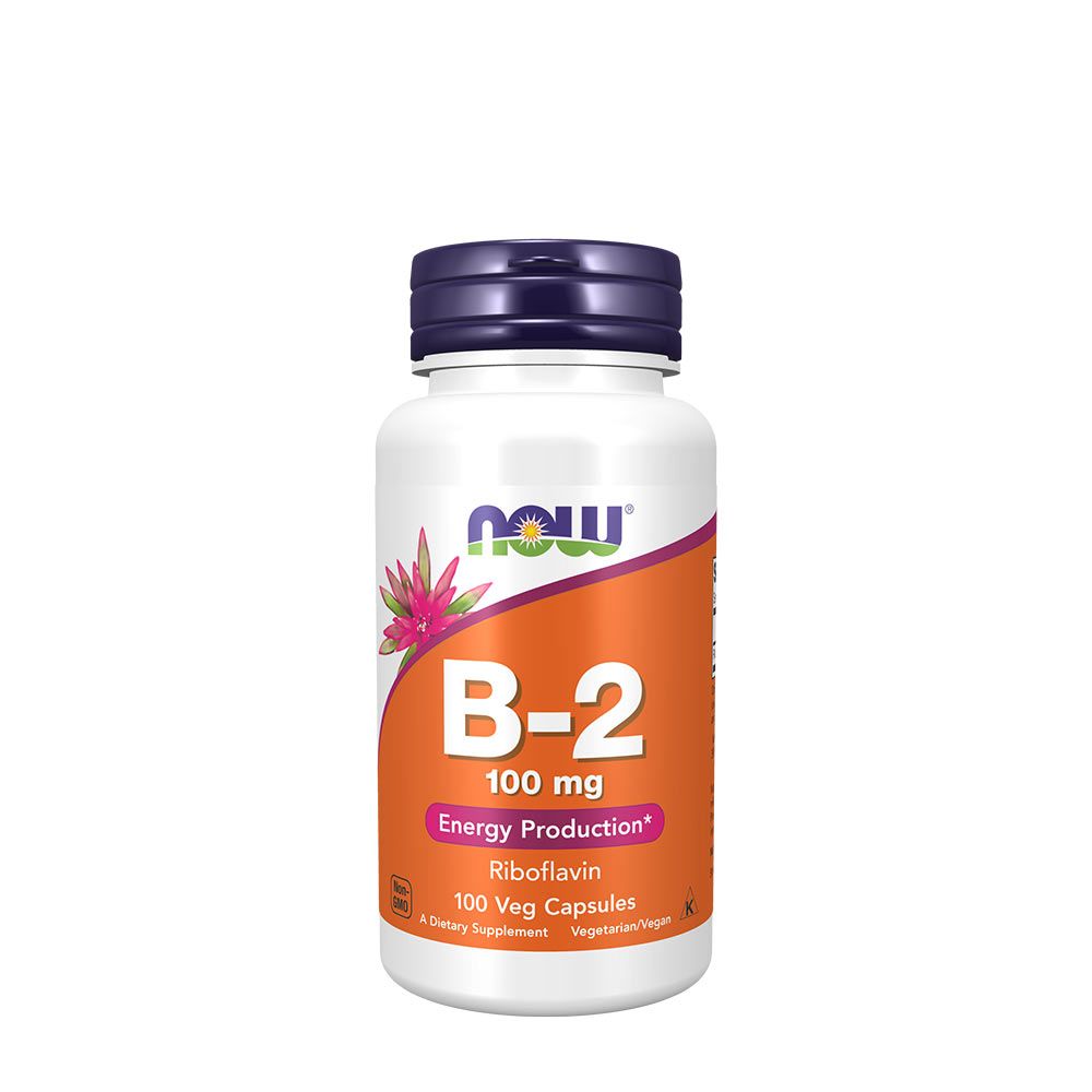 NOW - B2-VITAMIN (RIBOFLAVIN) 100 MG - 100 KAPSZULA NOW - B2-VITAMIN (RIBOFLAVIN) 100 MG - 100 KAPSZULA