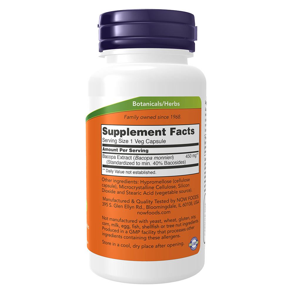 NOW - BACOPA EXTRACT 450 MG - 90 KAPSZULA