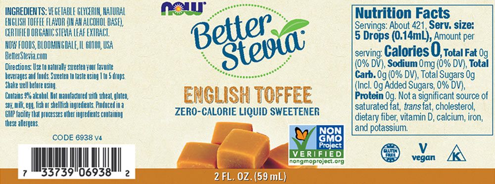 NOW - BETTERSTEVIA LIQUID - FOLYÉKONY ÉDESÍTŐSZER - TEJKARAMELLA - 59 ML NOW - BETTERSTEVIA LIQUID - FOLYÉKONY ÉDESÍTŐSZER - TEJKARAMELLA - 59 ML