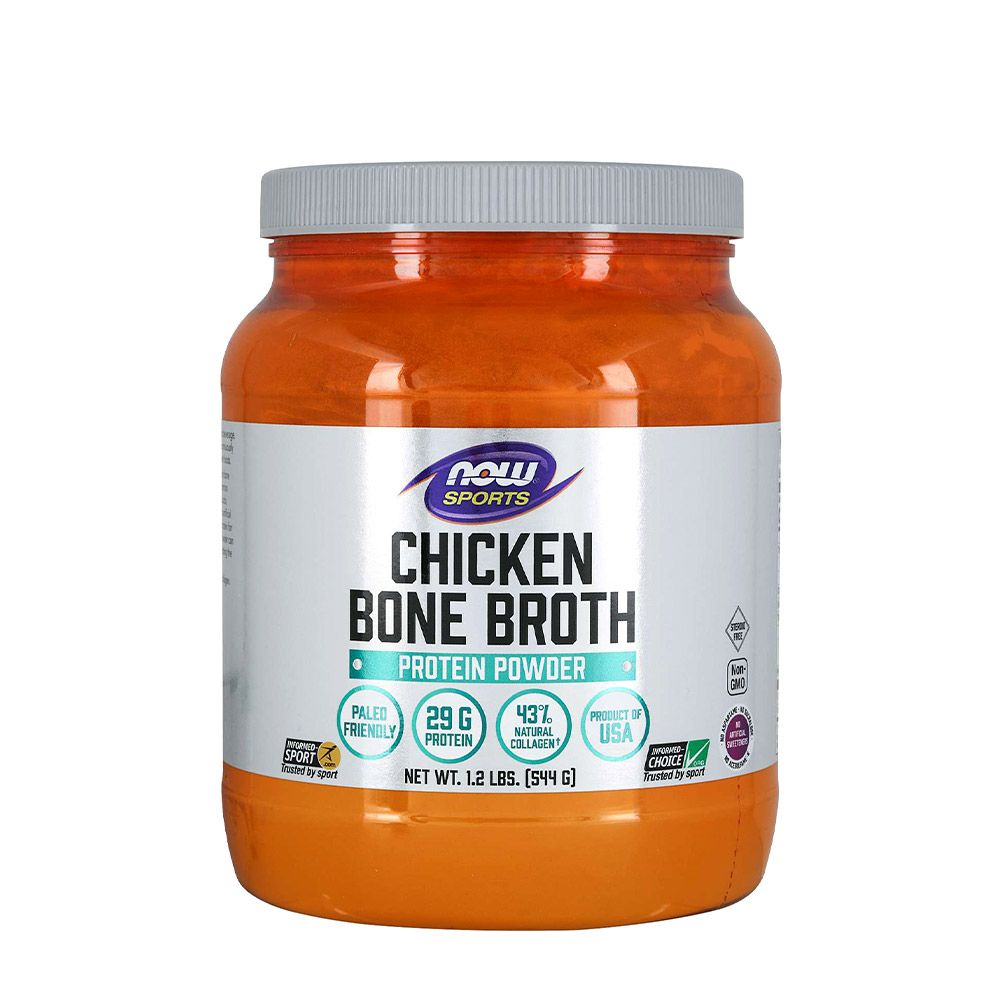 NOW - BONE BROTH, CHICKEN POWDER - CSIRKECSONT FEHÉRJE - 544 G NOW - BONE BROTH, CHICKEN POWDER - CSIRKECSONT FEHÉRJE - 544 G