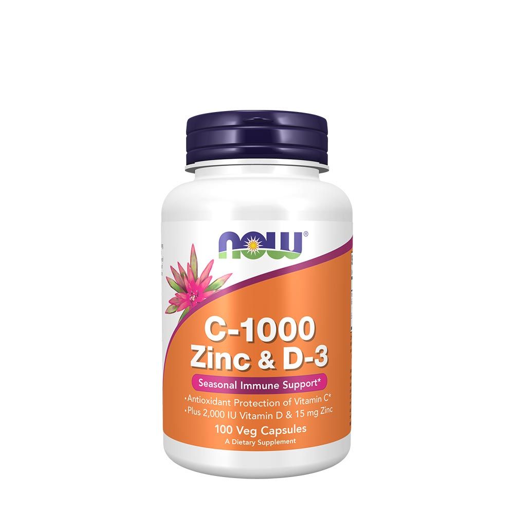 NOW - C-1000 ZINC & D-3 - 100 KAPSZULA NOW - C-1000 ZINC & D-3 - 100 KAPSZULA