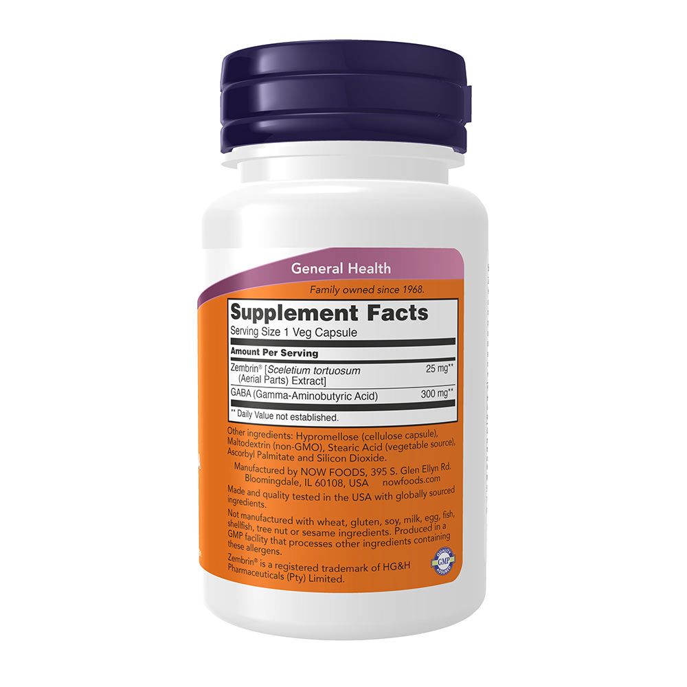 NOW - CALM & FOCUS WITH ZEMBRIN & GABA - 60 KAPSZULA NOW - CALM & FOCUS WITH ZEMBRIN & GABA - 60 KAPSZULA