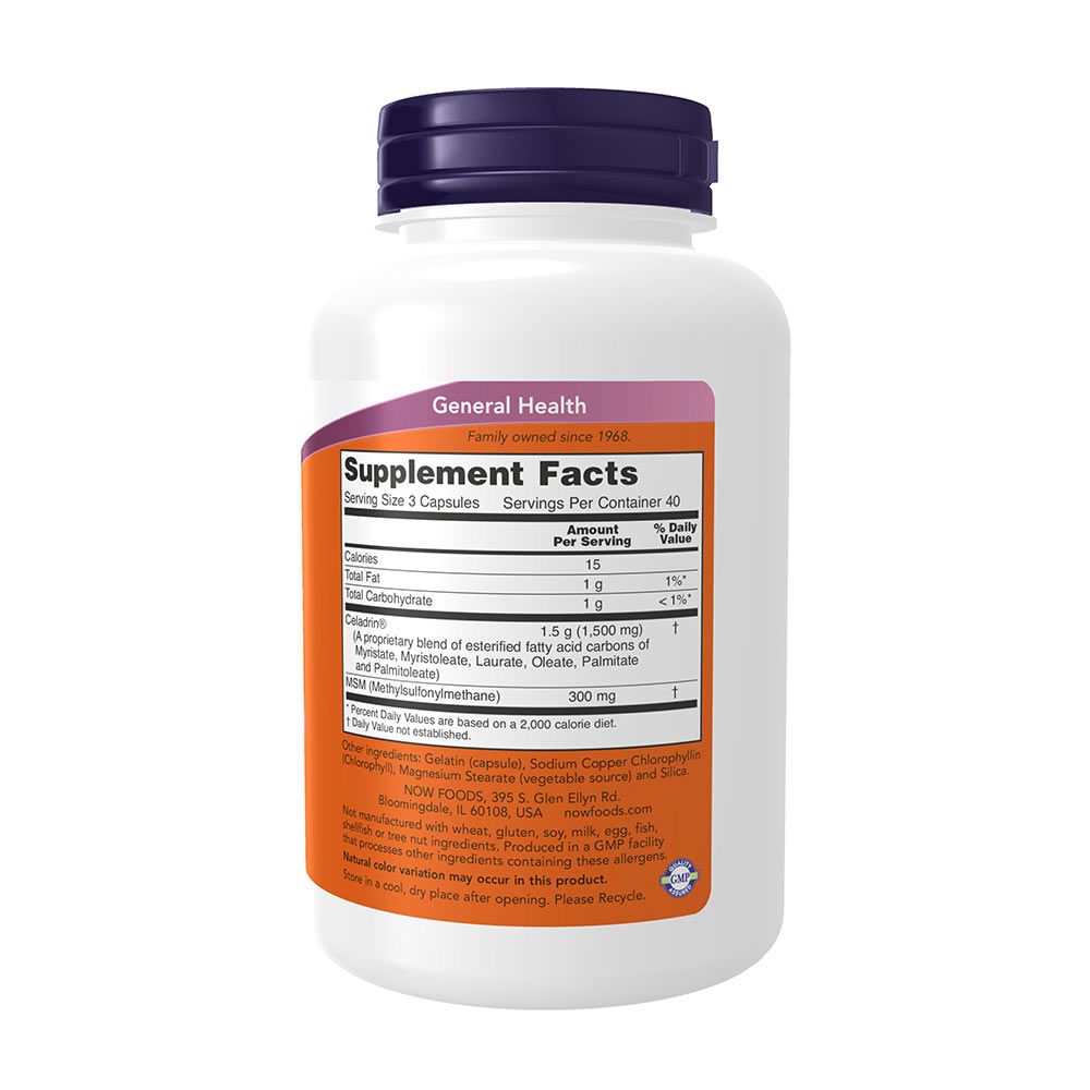 NOW - CELADRIN & MSM ÍZÜLETERŐSÍTŐ 500 MG - 120 KAPSZULA NOW - CELADRIN & MSM ÍZÜLETERŐSÍTŐ 500 MG - 120 KAPSZULA