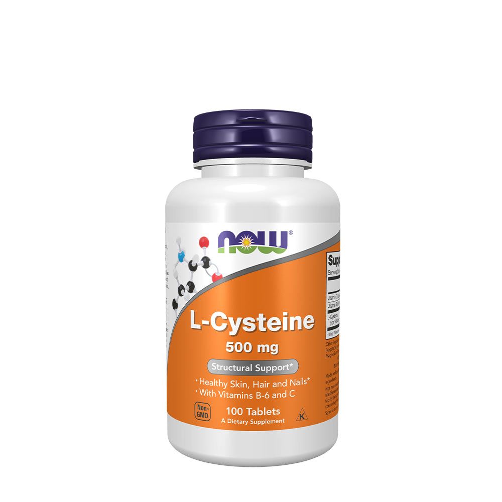 NOW - CISZTEIN 500 MG TABLETTA - L-CYSTEINE - 100 TABLETTA