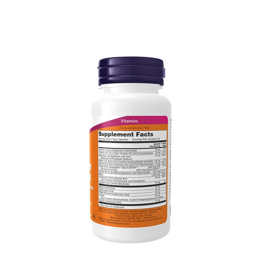 NOW - CO-ENZYME B-COMPLEX - 60 KAPSZULA NOW - CO-ENZYME B-COMPLEX - 60 KAPSZULA