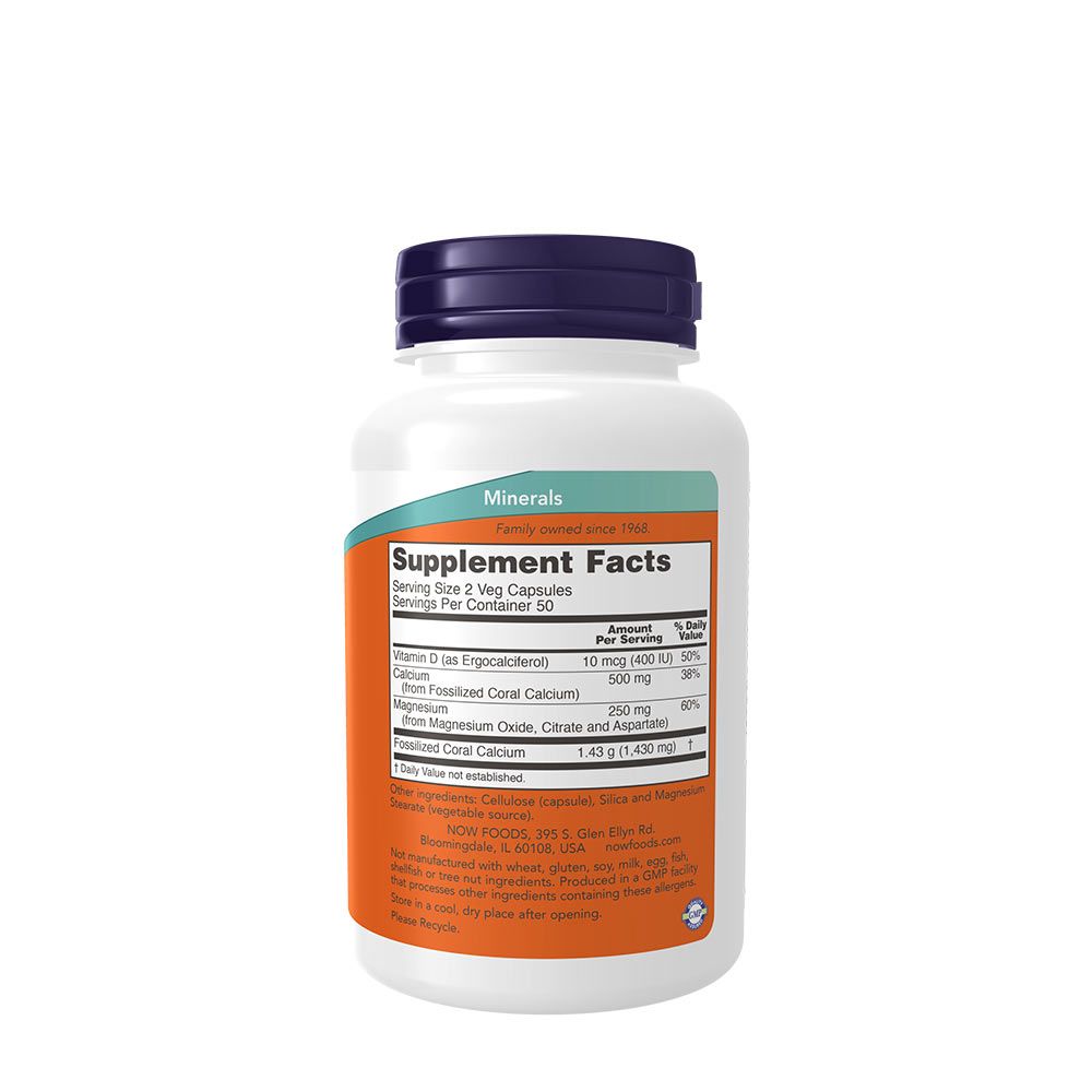 NOW - CORAL CALCIUM PLUS - 100 KAPSZULA NOW - CORAL CALCIUM PLUS - 100 KAPSZULA