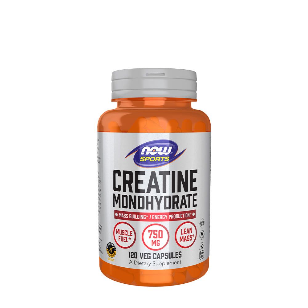NOW - CREATINE MONOHYDRATE 750 MG - KREATIN-MONOHIDRÁT - 120 KAPSZULA