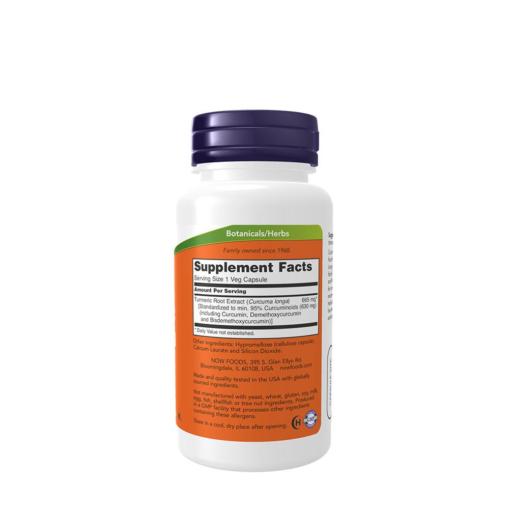 NOW - KURKUMA GYÖKÉR KIVONAT - CURCUMIN - 60 KAPSZULA NOW - KURKUMA GYÖKÉR KIVONAT - CURCUMIN - 60 KAPSZULA