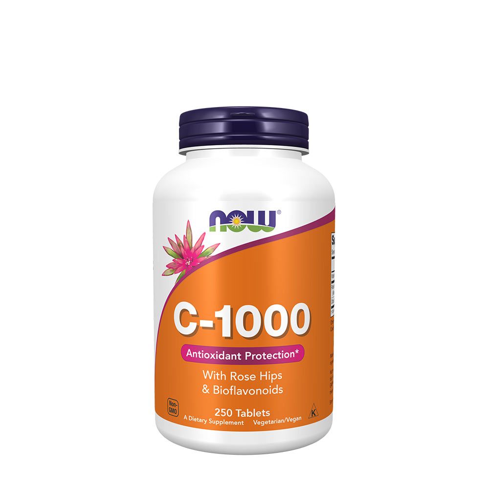 NOW - C-VITAMIN 1000 MG CSIPKEBOGYÓVAL ÉS BIOFLAVONOIDOKKAL - 250 TABLETTA NOW - C-VITAMIN 1000 MG CSIPKEBOGYÓVAL ÉS BIOFLAVONOIDOKKAL - 250 TABLETTA