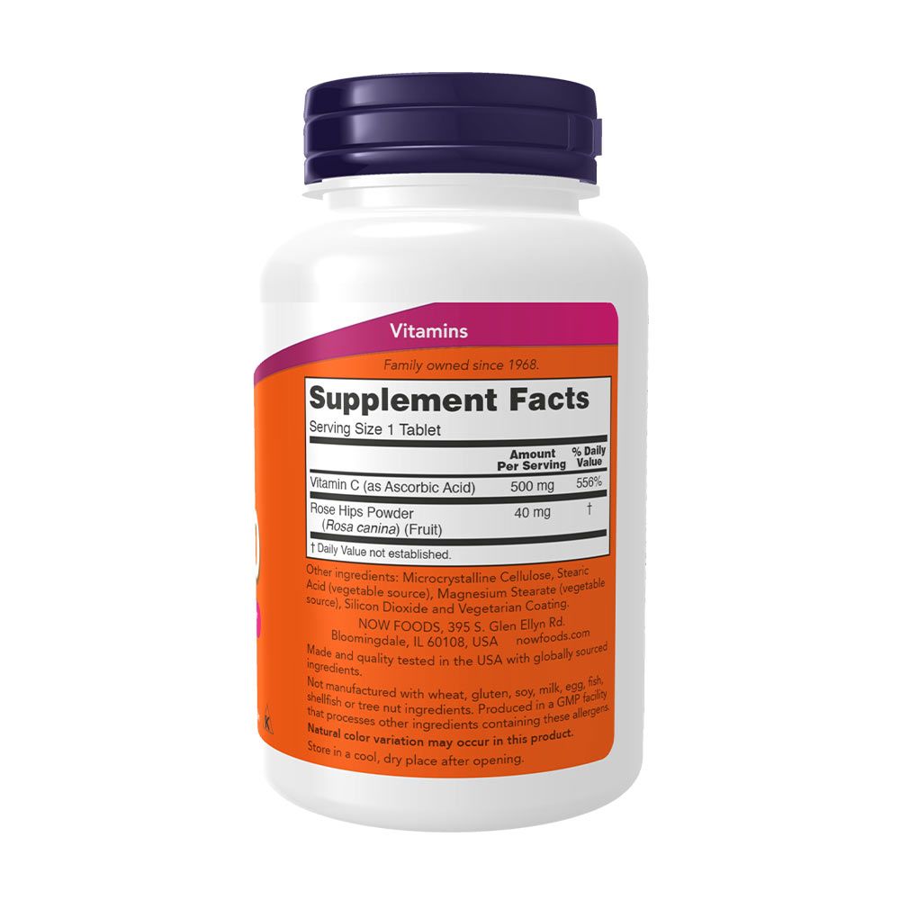 NOW - C-VITAMIN 500 MG TABLETTA CSIPKEBOGYÓVAL - 250 TABLETTA NOW - C-VITAMIN 500 MG TABLETTA CSIPKEBOGYÓVAL - 250 TABLETTA
