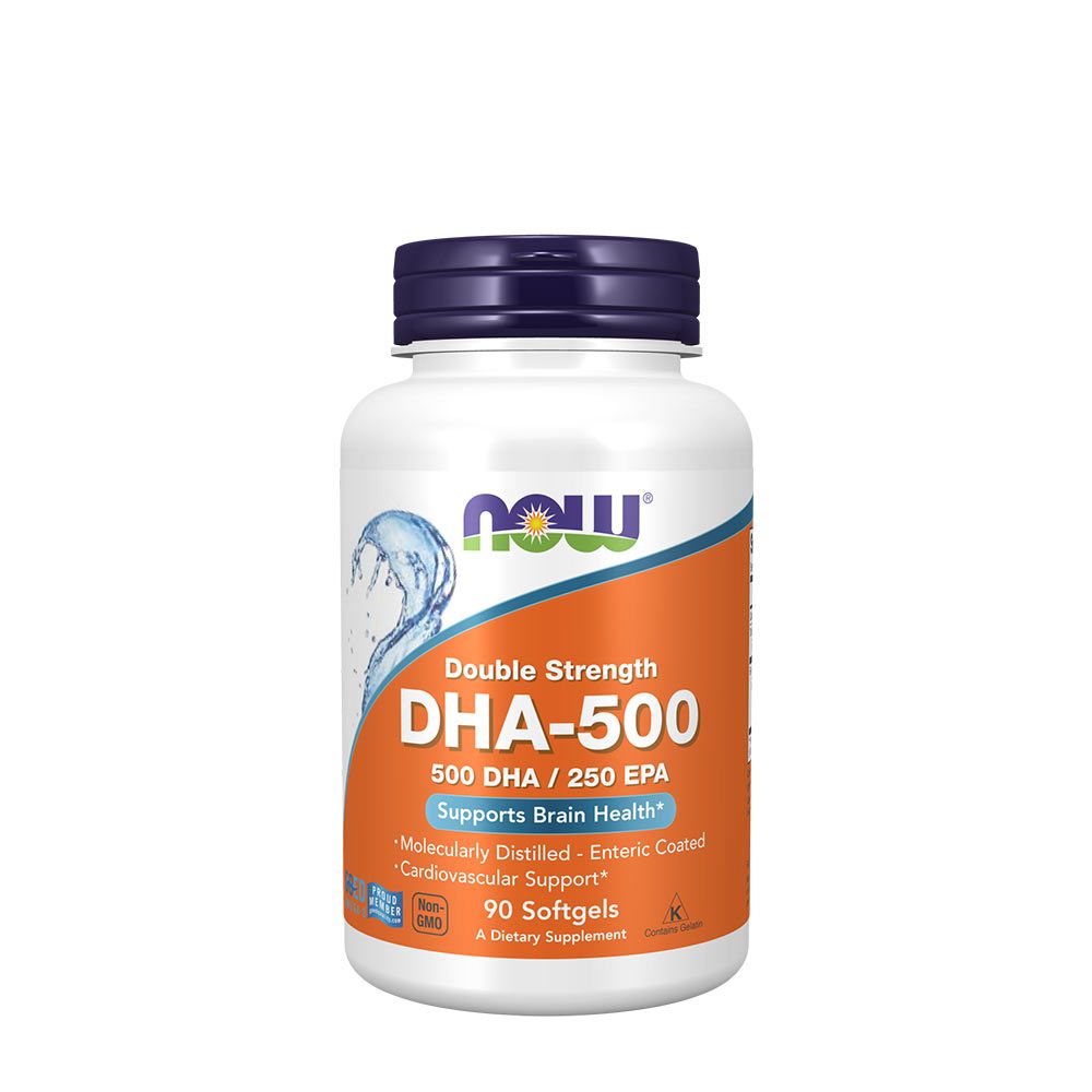 NOW - DHA-500, DOUBLE STRENGTH - EXTRA ERŐS OMEGA-3 ZSÍRSAVAK - 90 KAPSZULA NOW - DHA-500, DOUBLE STRENGTH - EXTRA ERŐS OMEGA-3 ZSÍRSAVAK - 90 KAPSZULA