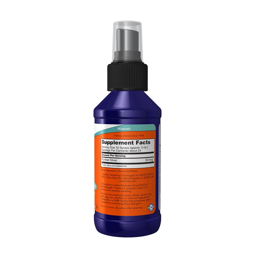 NOW - ELEMI EZÜST FOLYADÉK - SILVER SOL LIQUID - 118 ML NOW - ELEMI EZÜST FOLYADÉK - SILVER SOL LIQUID - 118 ML