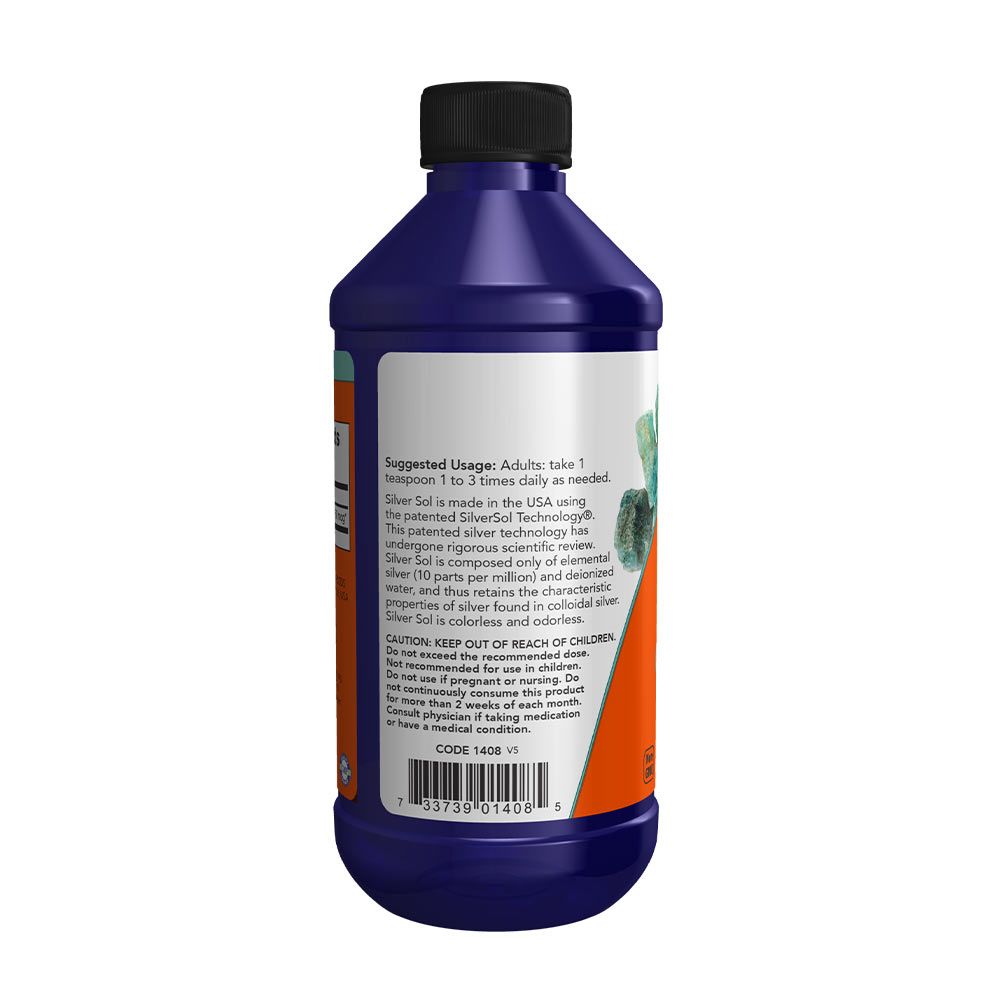 NOW - ELEMI EZÜST FOLYADÉK - SILVER SOL LIQUID - 237 ML NOW - ELEMI EZÜST FOLYADÉK - SILVER SOL LIQUID - 237 ML
