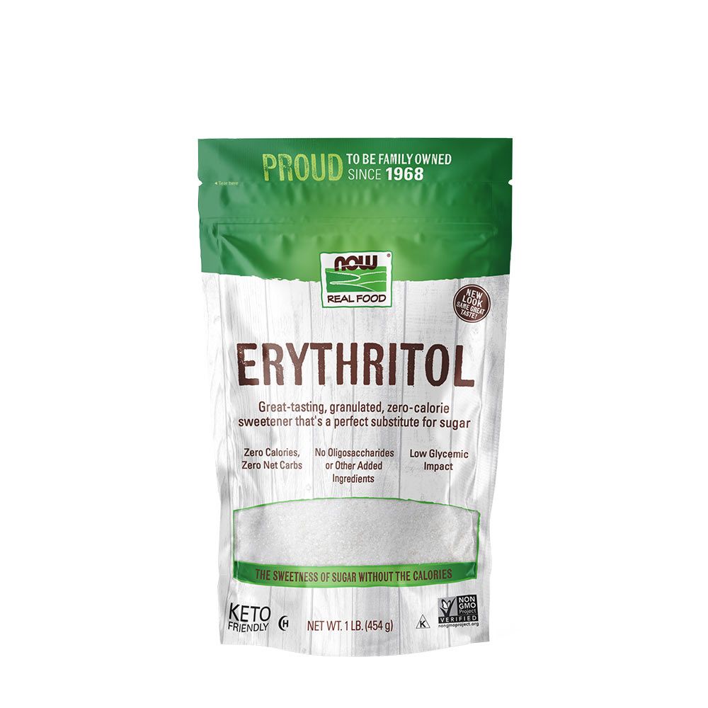 NOW - ERITRIT TERMÉSZETES ÉDESÍTŐ - ERYTHRITOL - 454 G
