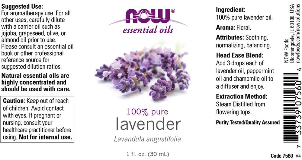 NOW - ESSENTIAL OILS - LEVENDULAOLAJ - 30 ML NOW - ESSENTIAL OILS - LEVENDULAOLAJ - 30 ML