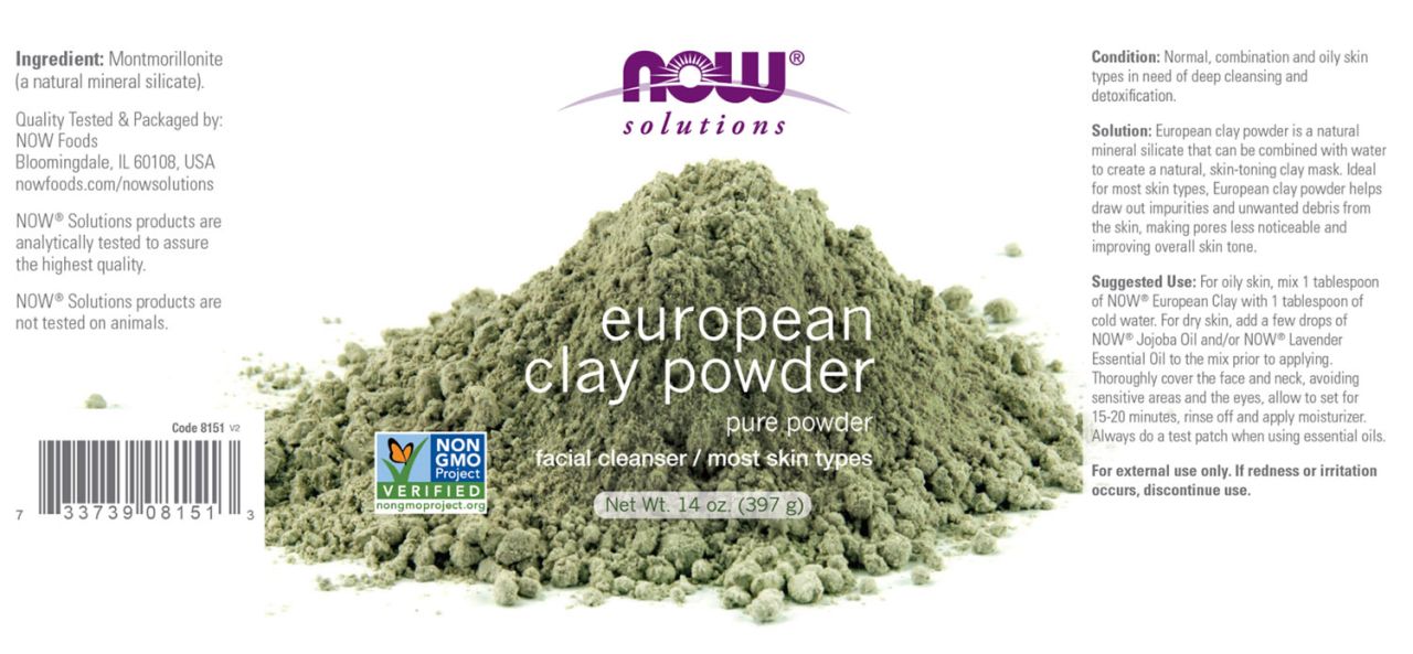 NOW - PORÁLLAGÚ ARCTISZTÍTÓ - EUROPEAN CLAY POWDER - 397 G NOW - PORÁLLAGÚ ARCTISZTÍTÓ - EUROPEAN CLAY POWDER - 397 G