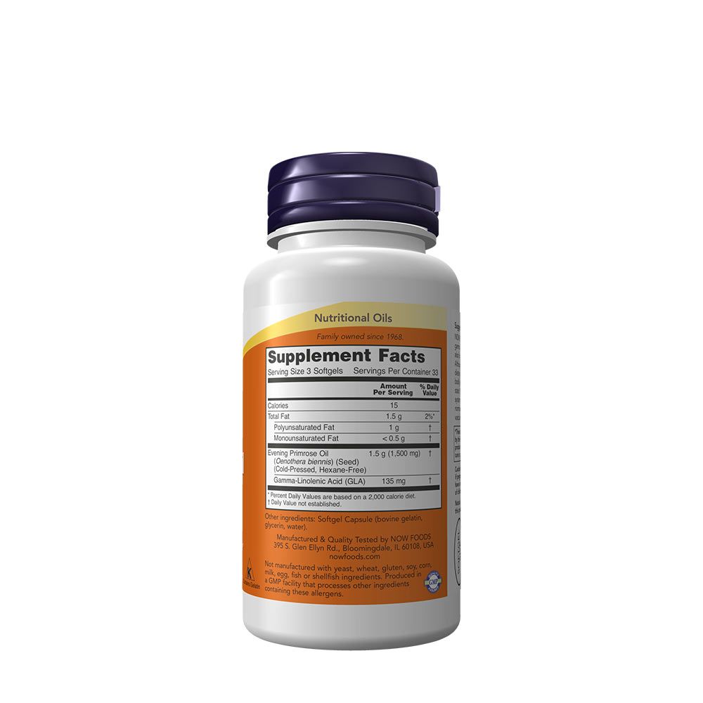 NOW - LIGETSZÉPE OLAJ 500 MG - EVENING PRIMROSE OIL - 100 KAPSZULA NOW - LIGETSZÉPE OLAJ 500 MG - EVENING PRIMROSE OIL - 100 KAPSZULA