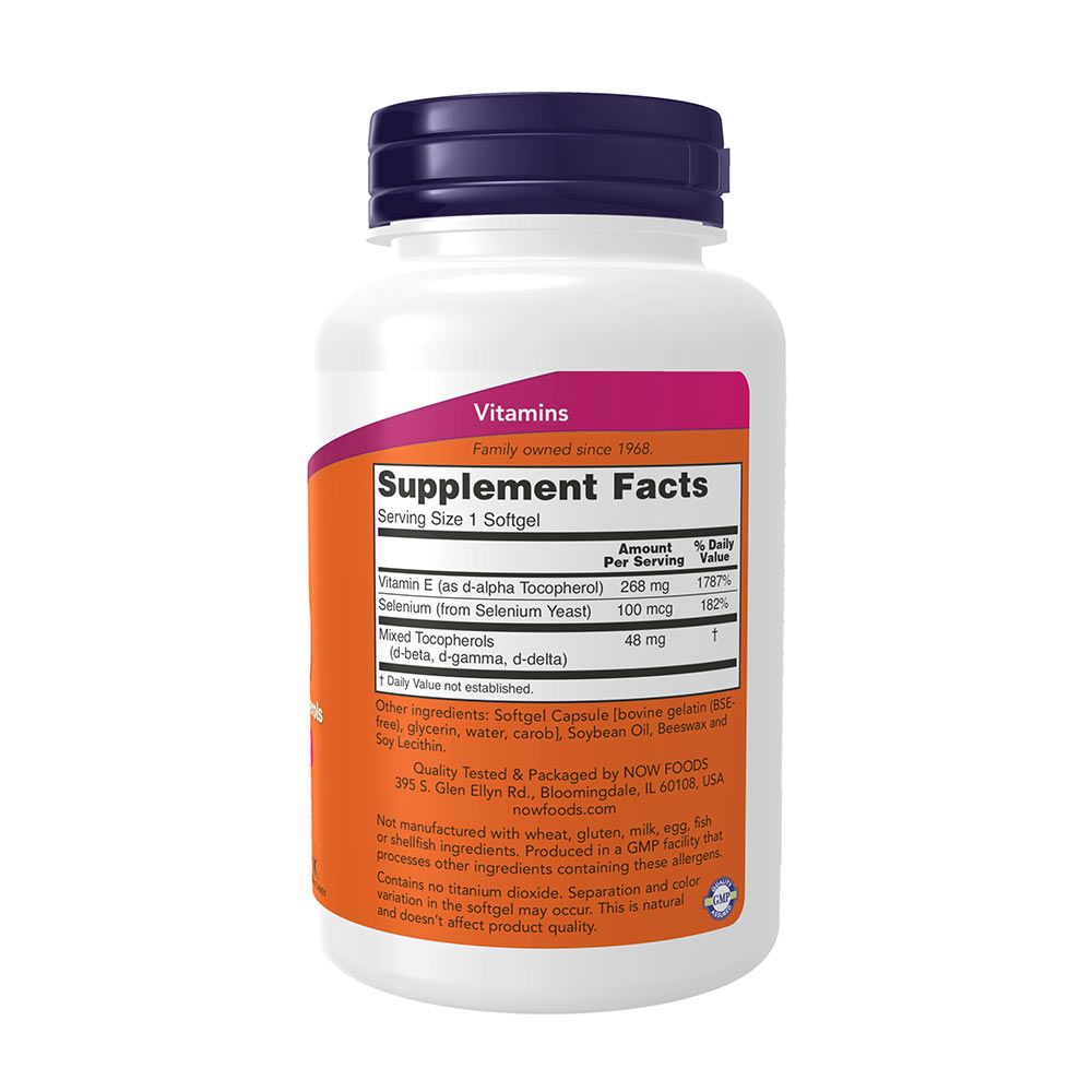 NOW - E-VITAMIN 400 NE - 100 KAPSZULA NOW - E-VITAMIN 400 NE - 100 KAPSZULA