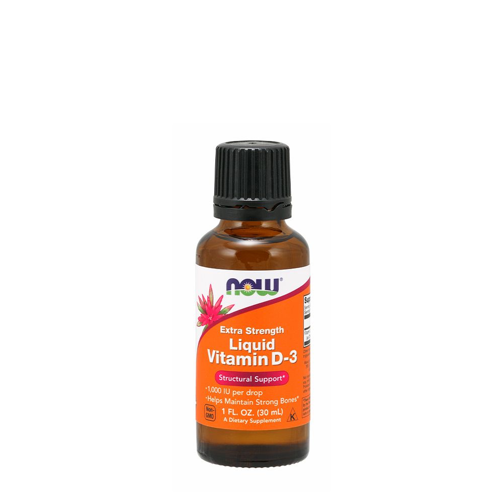 NOW - EXTRA ERŐS FOLYÉKONY D-VITAMIN - LIQUID VITAMIN D-3 - 30 ML NOW - EXTRA ERŐS FOLYÉKONY D-VITAMIN - LIQUID VITAMIN D-3 - 30 ML