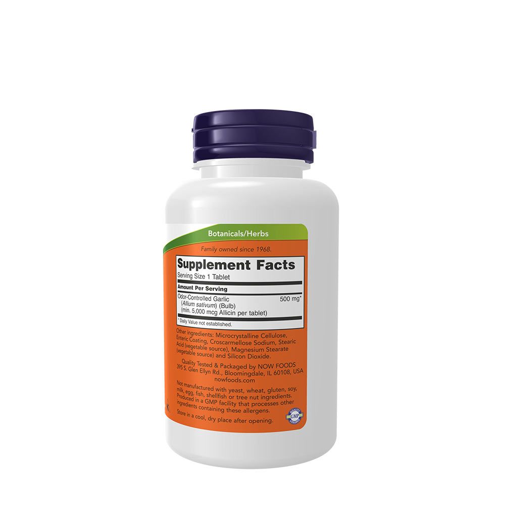 NOW - FOKHAGYMA KIVONAT - GARLIC 5000 - 90 TABLETTA NOW - FOKHAGYMA KIVONAT - GARLIC 5000 - 90 TABLETTA