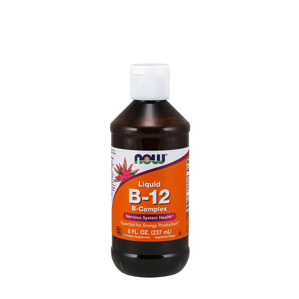 NOW - FOLYÉKONY KOMPLEX B12-VITAMIN - LIQUID B-12 B-COMPLEX - 236 ML