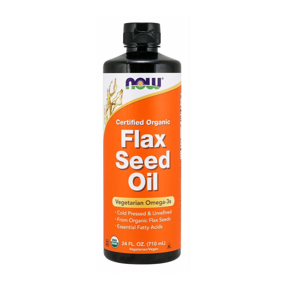 NOW - FOLYÉKONY LENMAGOLAJ - FLAX SEED OIL - 710 ML