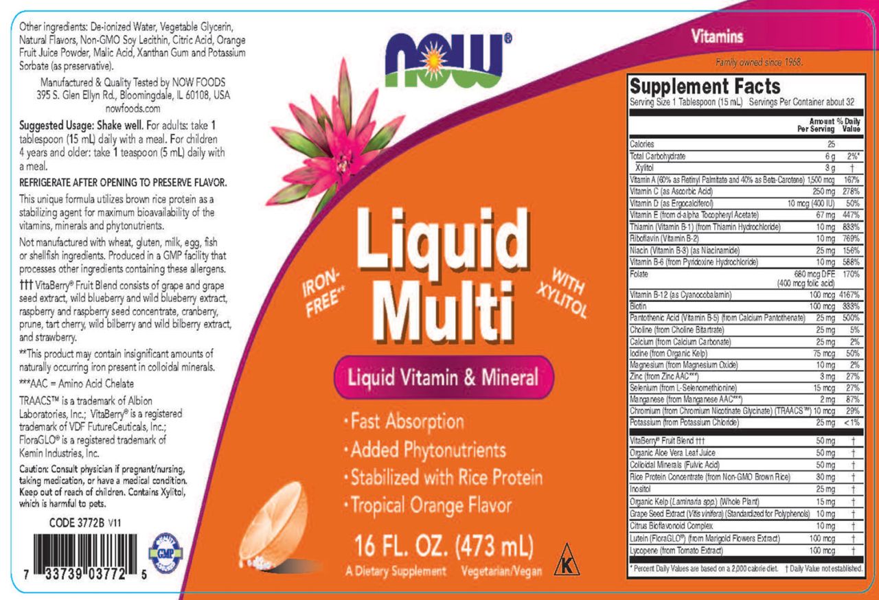 NOW - FOLYÉKONY MULTIVITAMIN - LIQUID MULTI -TRÓPUSI NARANCS - 473 ML NOW - FOLYÉKONY MULTIVITAMIN - LIQUID MULTI -TRÓPUSI NARANCS - 473 ML