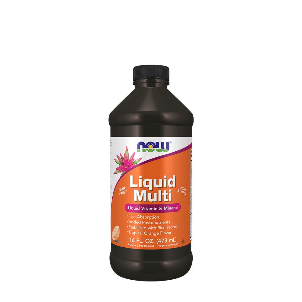 NOW - FOLYÉKONY MULTIVITAMIN - LIQUID MULTI -TRÓPUSI NARANCS - 473 ML NOW - FOLYÉKONY MULTIVITAMIN - LIQUID MULTI -TRÓPUSI NARANCS - 473 ML