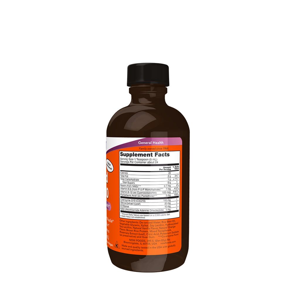 NOW - FOLYÉKONY NARANCS ÍZŰ Q10 KOENZIM - LIQUID COQ10 ORANGE FLAVOR - 118 ML NOW - FOLYÉKONY NARANCS ÍZŰ Q10 KOENZIM - LIQUID COQ10 ORANGE FLAVOR - 118 ML