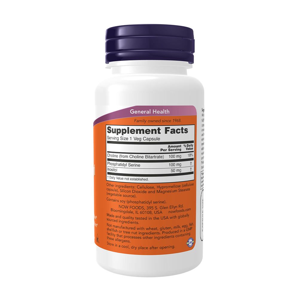 NOW - FOSZFATIDILSZERIN 100 MG - 60 KAPSZULA NOW - FOSZFATIDILSZERIN 100 MG - 60 KAPSZULA