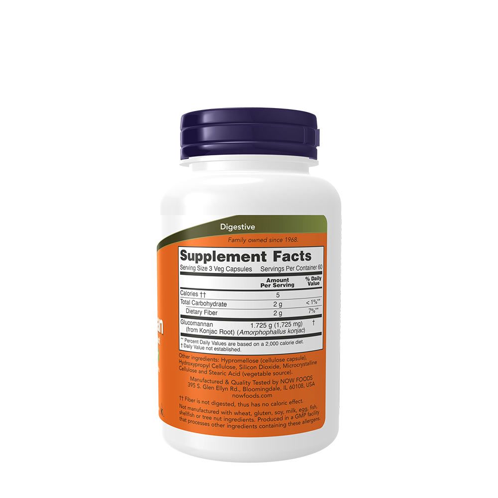 NOW - TÖMEGNÖVELŐ ROST KONJAC GYÖKÉRBŐL 575 MG - GLUCOMANNAN FROM KONJAC ROOT - 180 KAPSZULA NOW - TÖMEGNÖVELŐ ROST KONJAC GYÖKÉRBŐL 575 MG - GLUCOMANNAN FROM KONJAC ROOT - 180 KAPSZULA