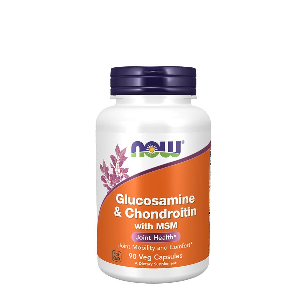 NOW - GLÜKÓZAMIN, KONDROITIN ÉS MSM ÍZÜLETVÉDŐ - GLUCOSAMINE & CHONDROITIN WITH MSM - 90 KAPSZULA NOW - GLÜKÓZAMIN, KONDROITIN ÉS MSM ÍZÜLETVÉDŐ - GLUCOSAMINE & CHONDROITIN WITH MSM - 90 KAPSZULA