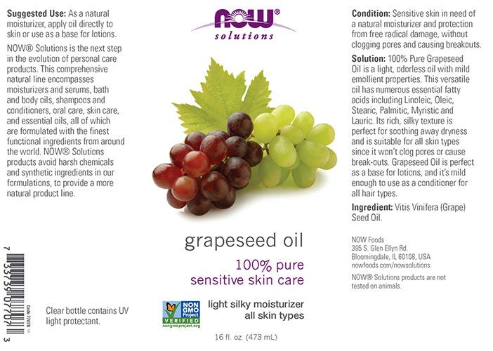 NOW - BŐRÁPOLÓ KRÉM SZŐLŐMAG KIVONATTAL - GRAPESEED OIL - 473 ML NOW - BŐRÁPOLÓ KRÉM SZŐLŐMAG KIVONATTAL - GRAPESEED OIL - 473 ML