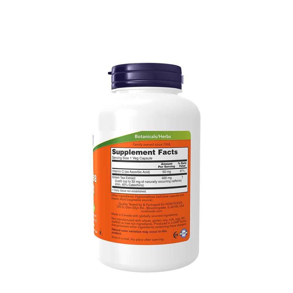 NOW - ZÖLD-TEA KIVONAT 400 MG - GREEN TEA EXTRACT - 250 KAPSZULA