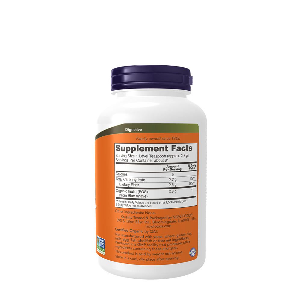 NOW - INULIN POR - INULIN PREBIOTIC PURE POWDER - 8.OZ - 227 G NOW - INULIN POR - INULIN PREBIOTIC PURE POWDER - 8.OZ - 227 G