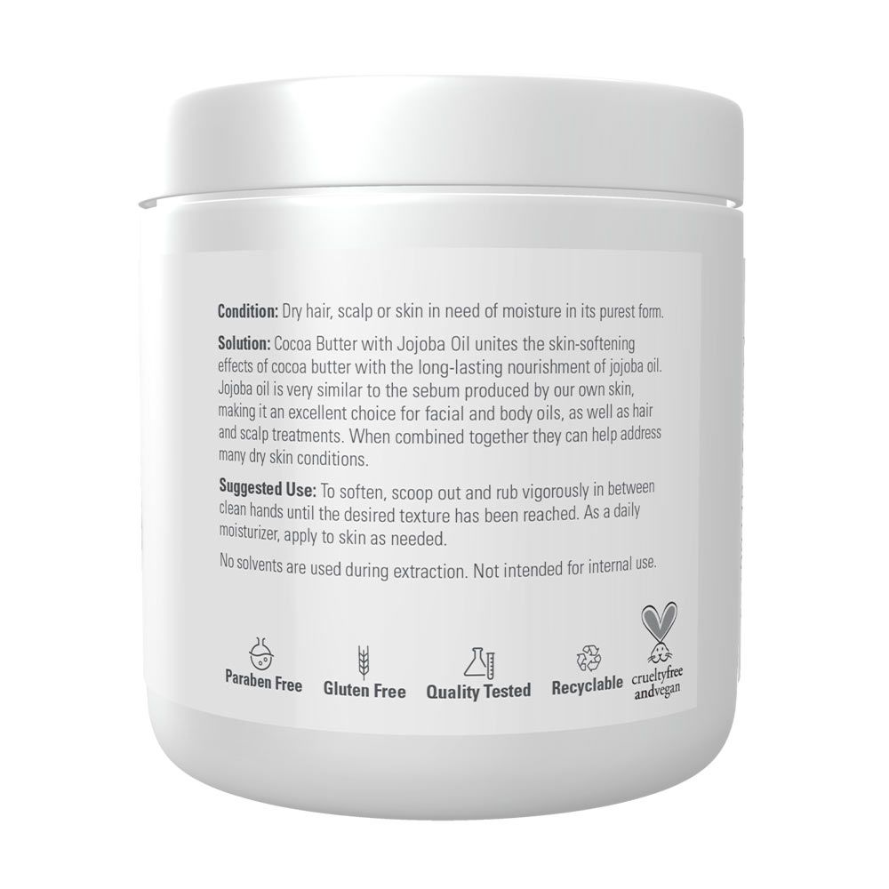 NOW - KAKAÓVAJAS ÉS JOJOBA OLAJAS HIDRATÁLÓ - COCOA BUTTER WITH JOJOBA OIL - 192 G NOW - KAKAÓVAJAS ÉS JOJOBA OLAJAS HIDRATÁLÓ - COCOA BUTTER WITH JOJOBA OIL - 192 G