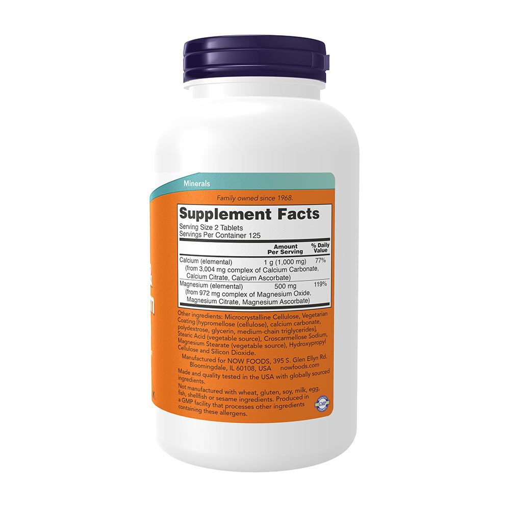 NOW - KALCIUM ÉS MAGNÉZIUM - CALCIUM & MAGNESIUM - 250 TABLETTA NOW - KALCIUM ÉS MAGNÉZIUM - CALCIUM & MAGNESIUM - 250 TABLETTA