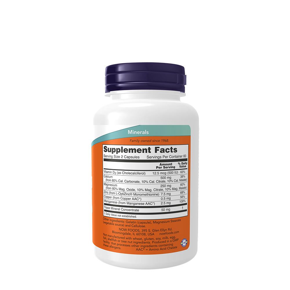 NOW - KALCIUM ÉS MAGNÉZIUM - CALCIUM & MAGNESIUM - 120 KAPSZULA